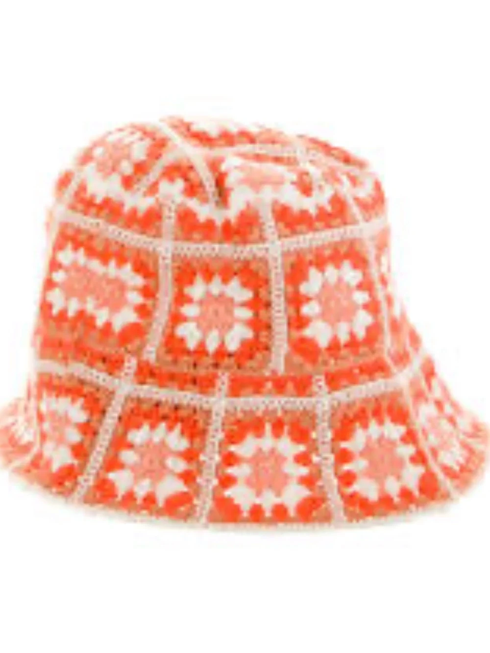 🔥Maje  Crochet Patchwork Afghan Handmade Bucket Hat Pristine! Price Firm!